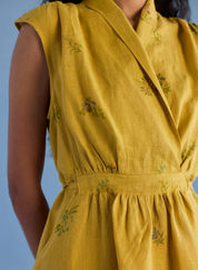 Mema Shawl Collar Dress