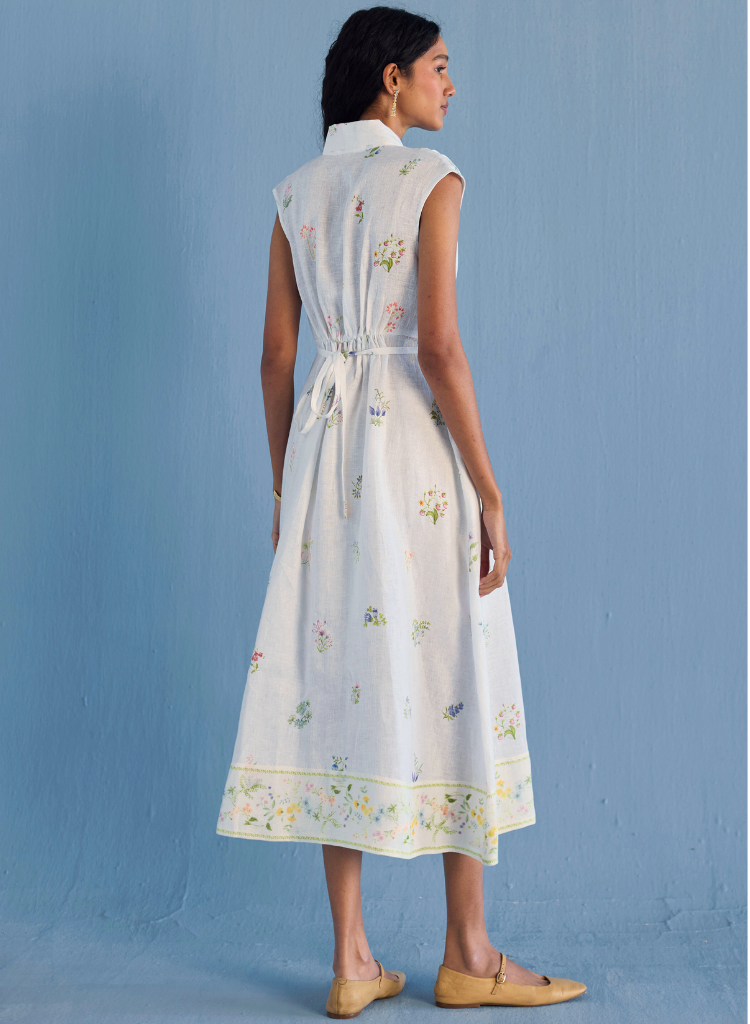 Mema Shawl Collar Dress