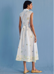 Mema Shawl Collar Dress