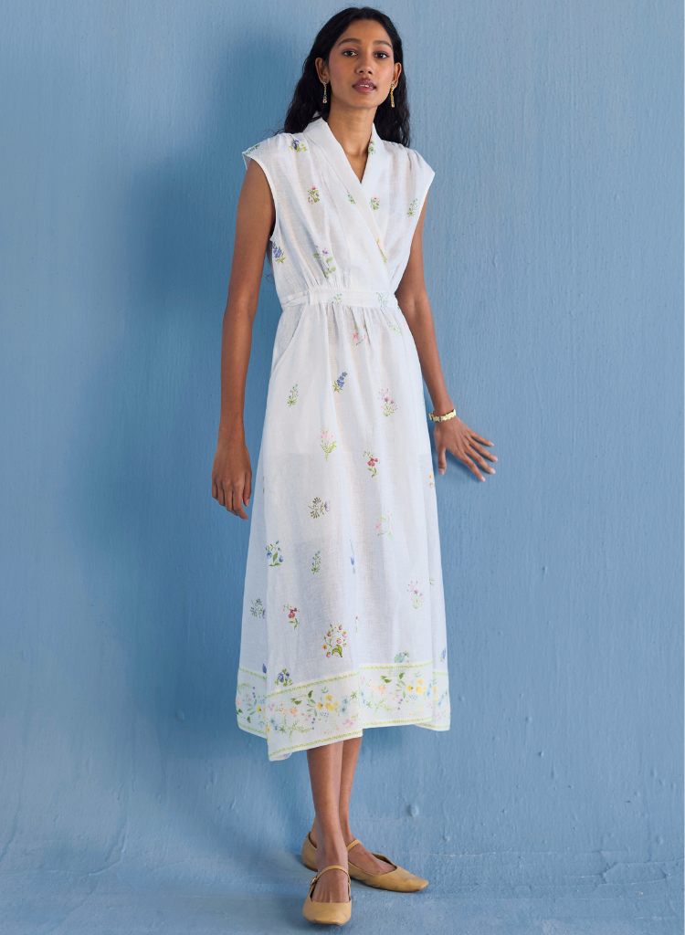 Mema Shawl Collar Dress