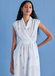 Mema Shawl Collar Dress