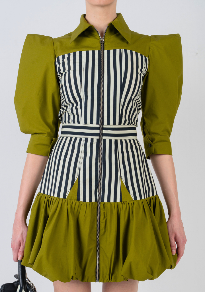 Mer Dress Green