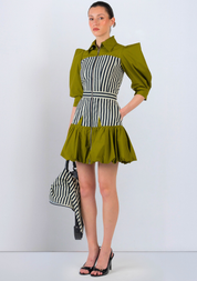 Mer Dress Green