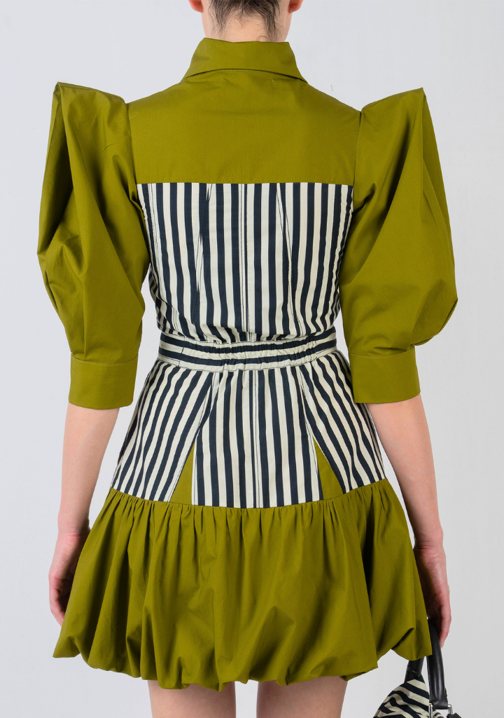 Mer Dress Green