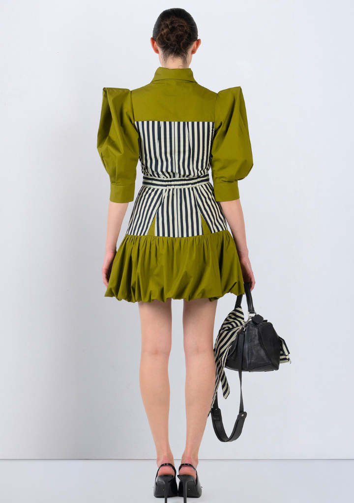 Mer Dress Green
