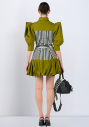 Mer Dress Green