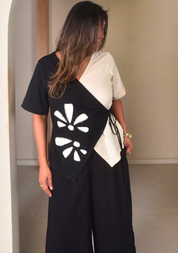 Mia Appliqué Wrap Top