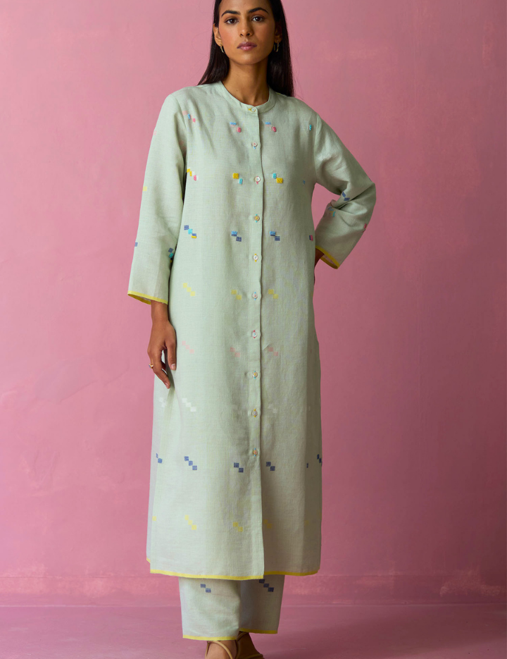 Miel Hand-Embroidered Shirt Kurta
