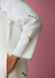 Miel Jamdani Kurta Set