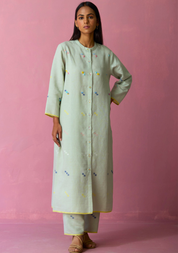 Miel Jamdani Kurta Set