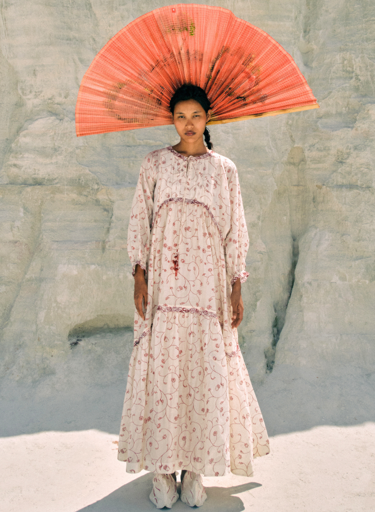 Min Maw Chanderi Tier Dress