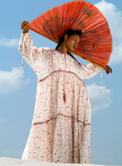 Min Maw Chanderi Tier Dress