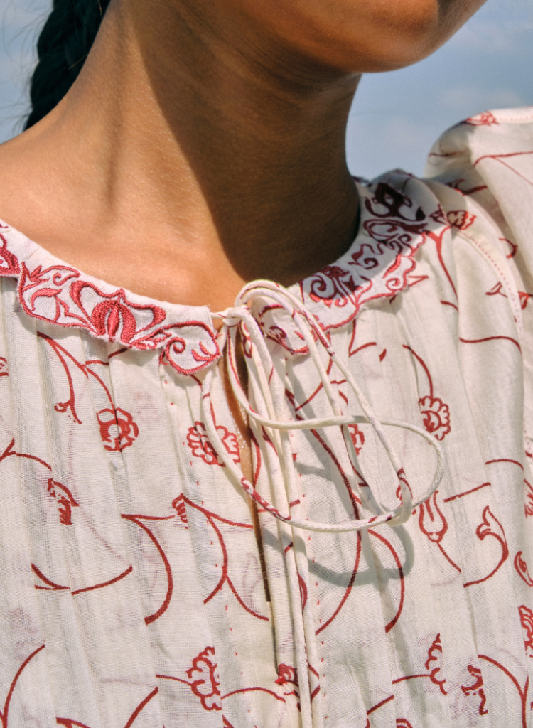 Min Maw Chanderi Tier Dress