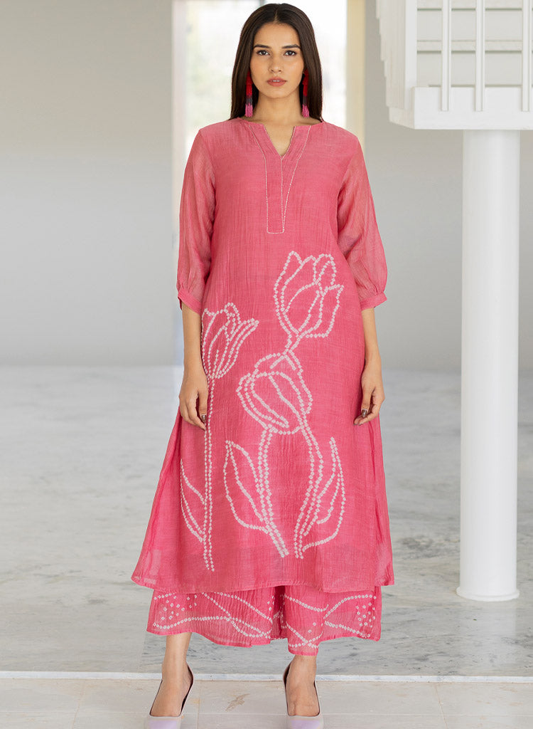 Misty Tulips Kurta
