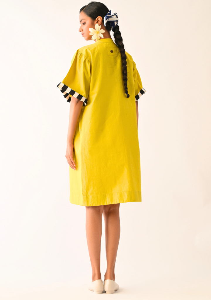 Mono Citrus Beach Dress