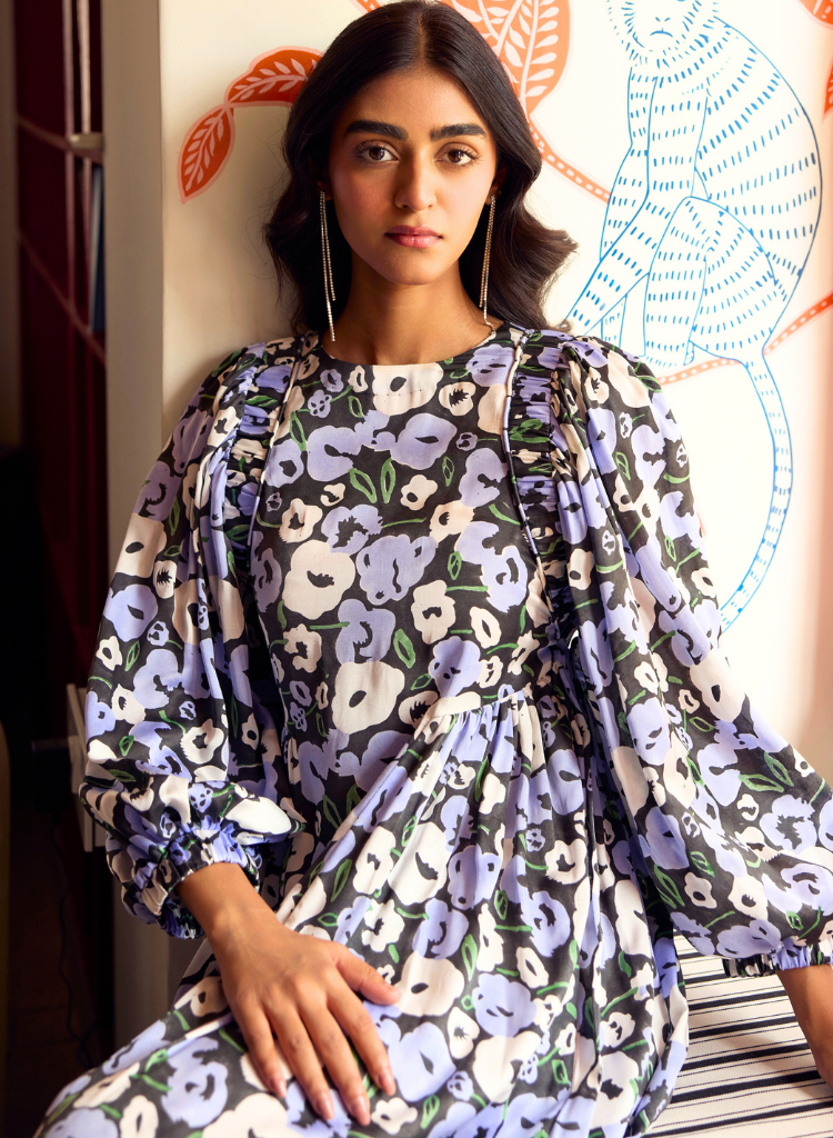 Moonflower Gathered Dress