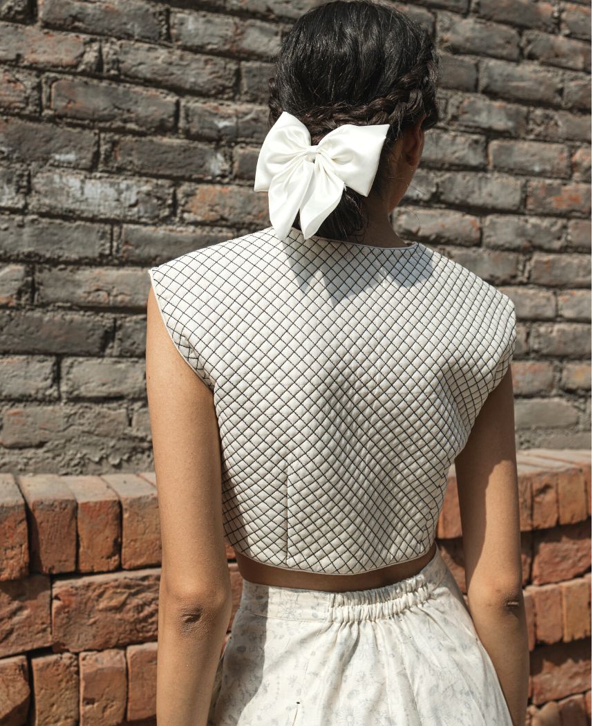 Moonflower Quilted Blouse