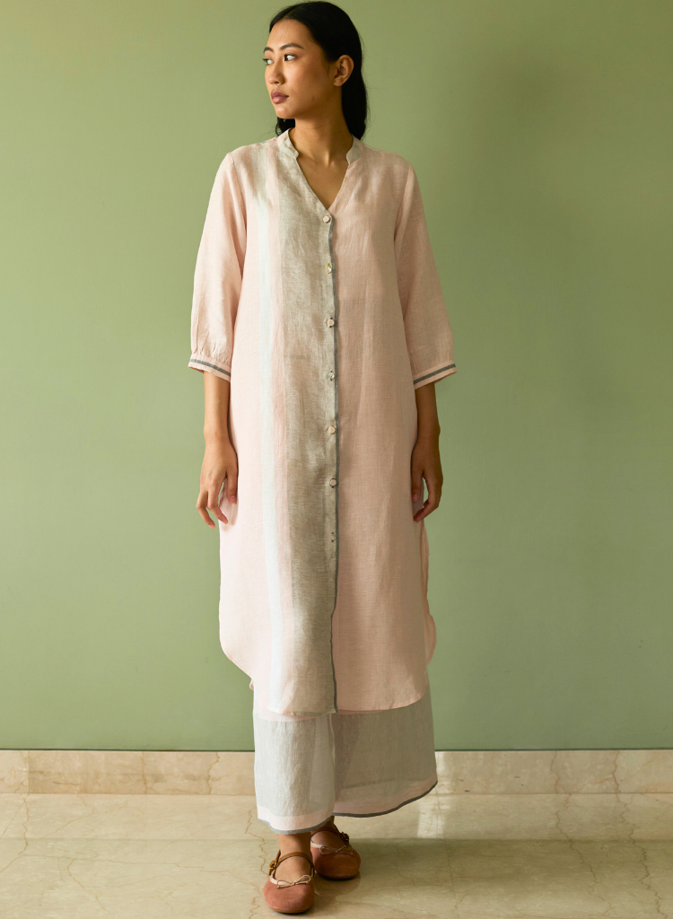 Mori Border Shirt Kurta