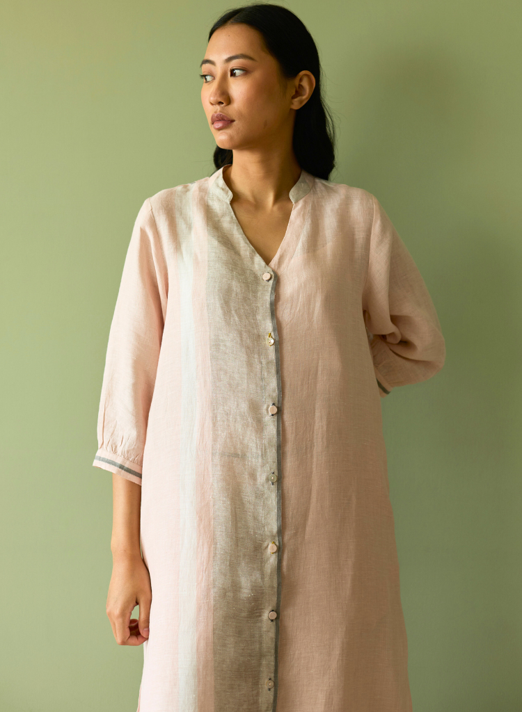 Mori Border Shirt Kurta