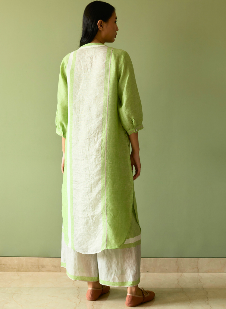 Mori Border Shirt Kurta