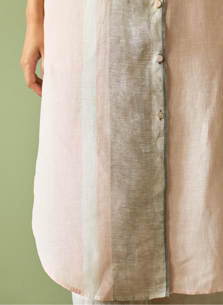 Mori Border Shirt Kurta Set