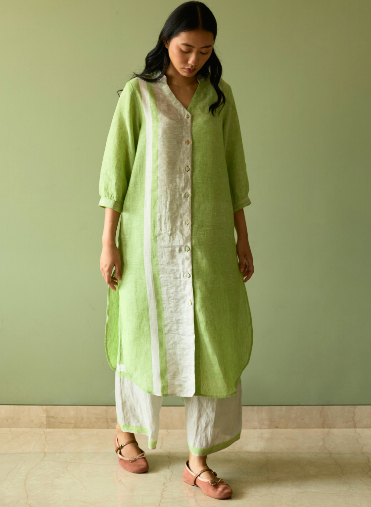 Mori Border Shirt Kurta Set
