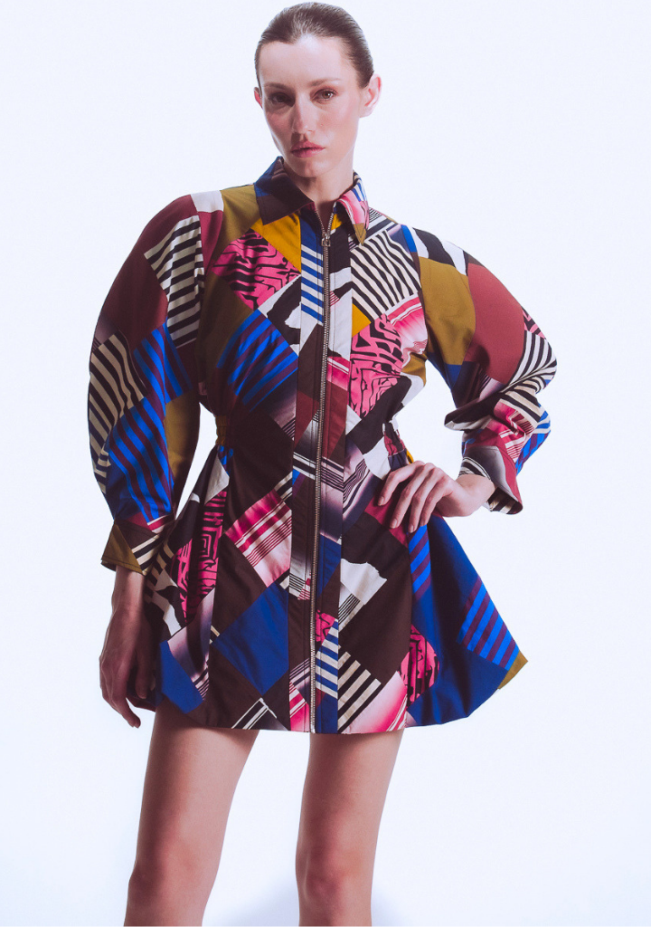Mosaic Bubble Dress