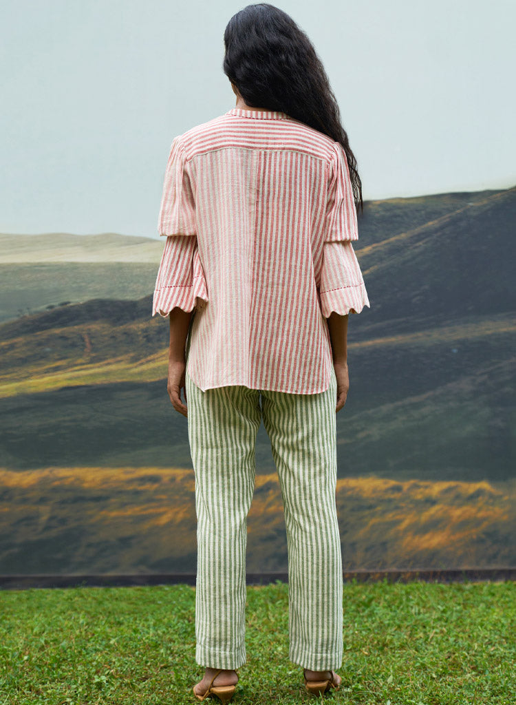 Moss Striped Pants