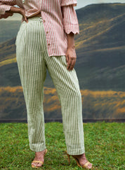 Moss Striped Pants