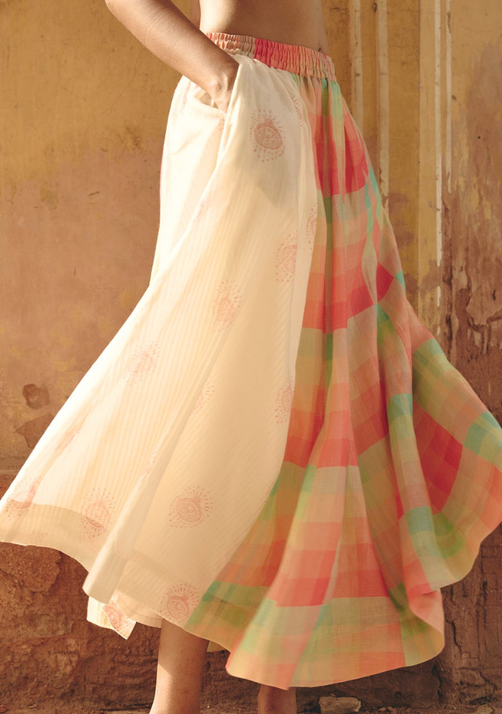 Multi Panel Elasticated Skirt