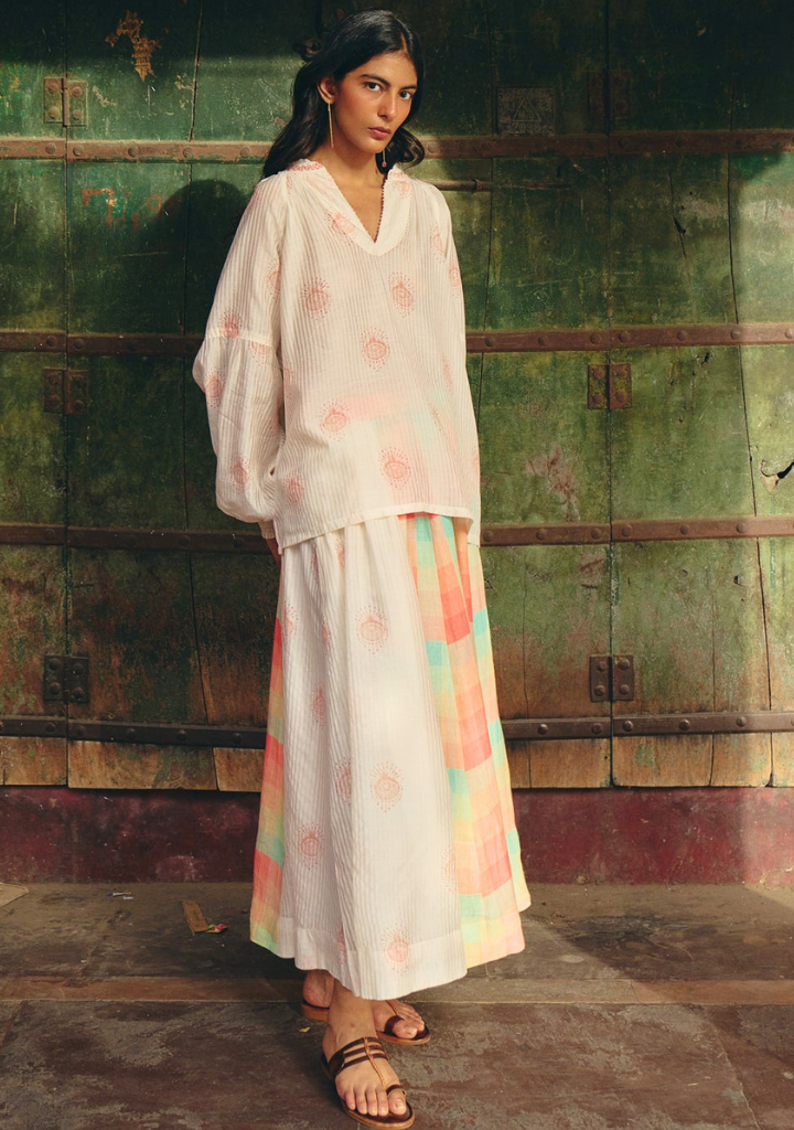 Multi Panel Elasticated Skirt