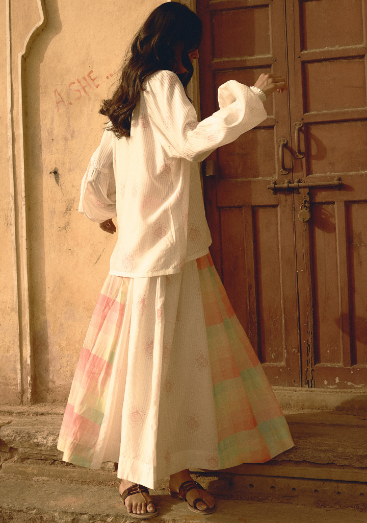 Multi Panel Elasticated Skirt