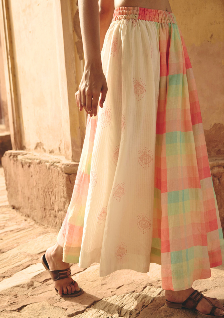 Multi Panel Elasticated Skirt
