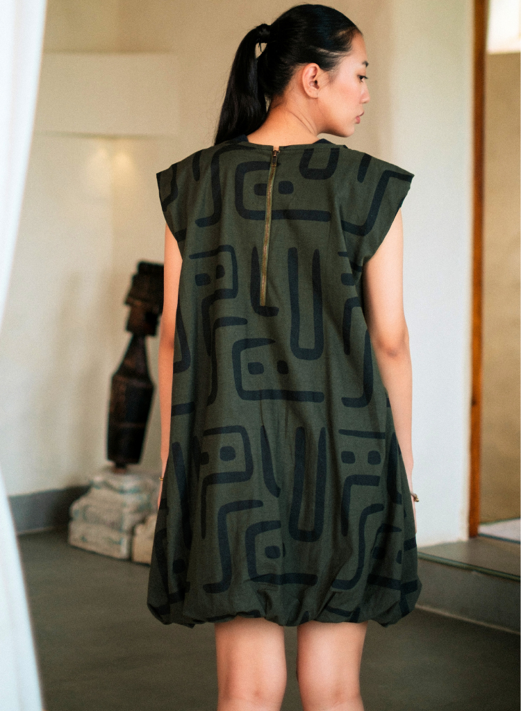 Nara Big Gather Dress