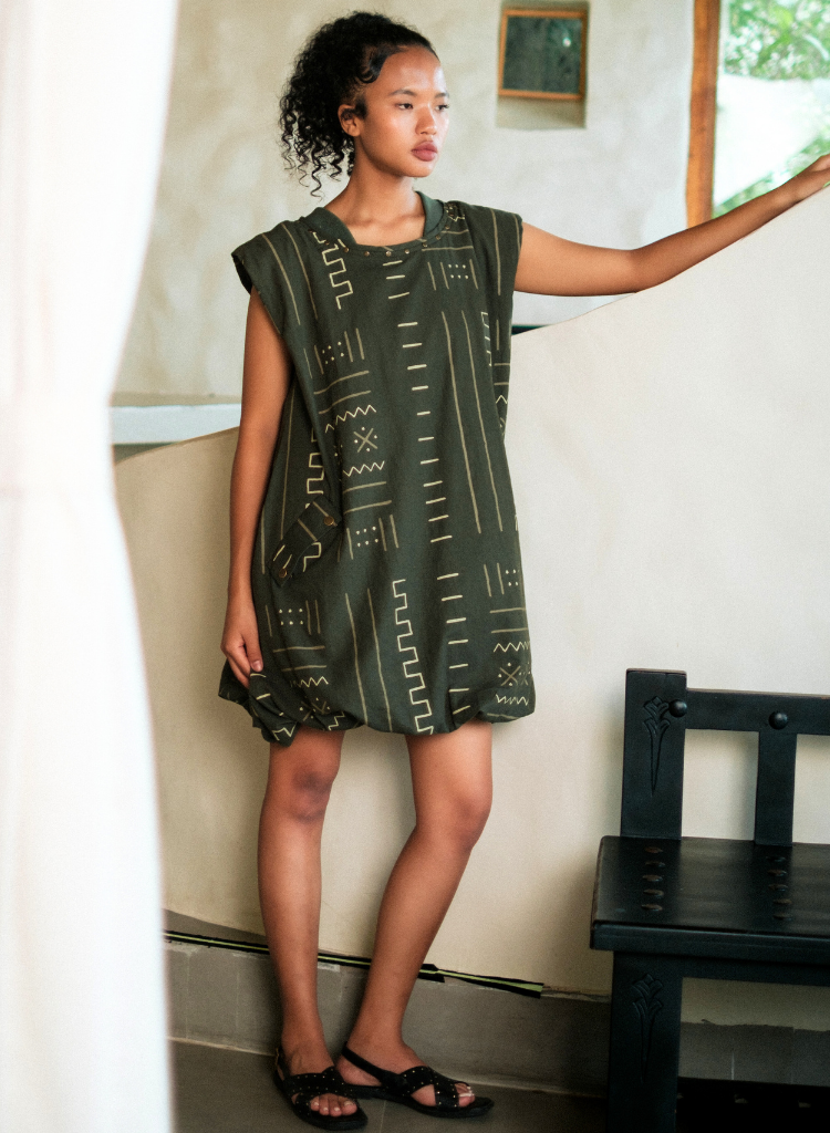 Nara Mud Gather Dress