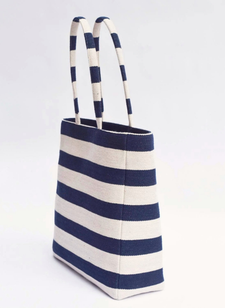 Navy Nautical Tote