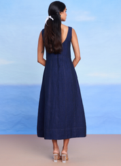 Neel Denim Panelled Dress