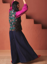 Neel Denim Flared Pants