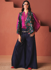 Neel Denim Flared Pants