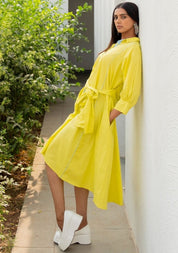 Neembu Yellow Shirt Dress