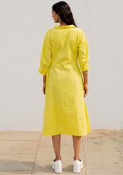Neembu Yellow Shirt Dress