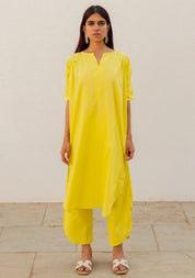 Neembu Yellow Tunic Set