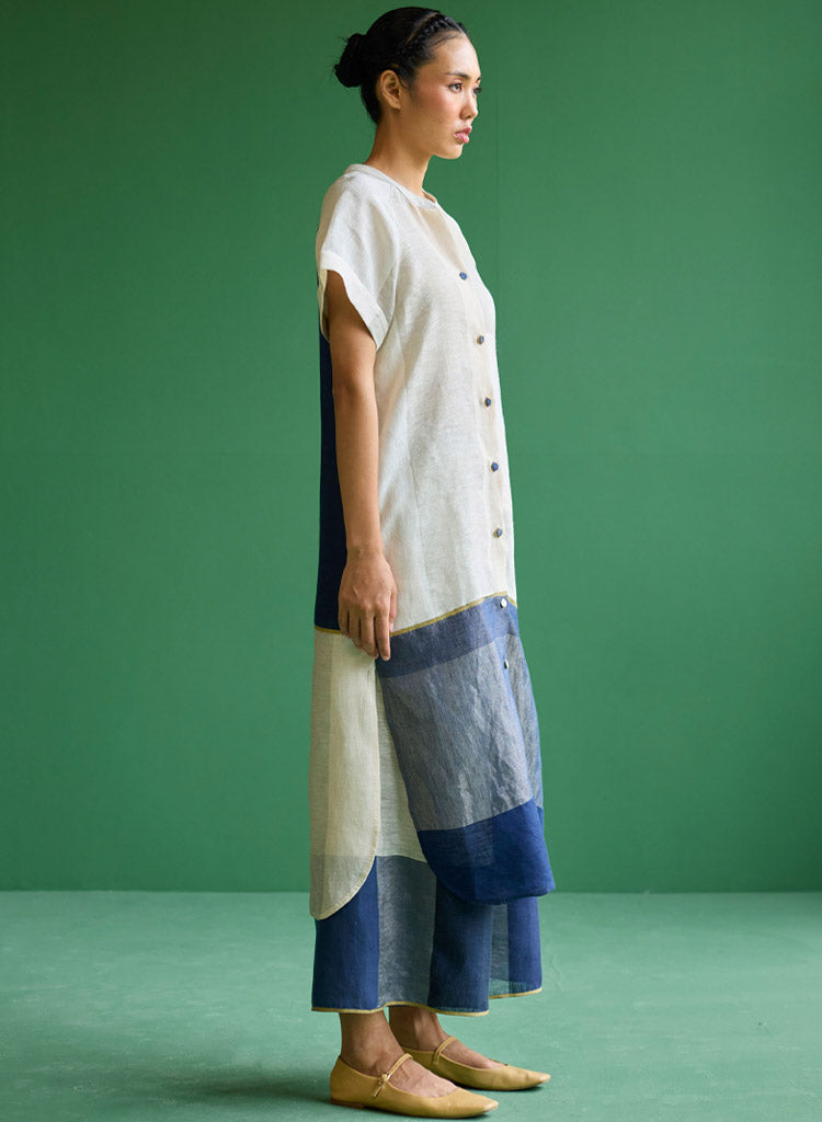 Nila Colour Blocked Kurta