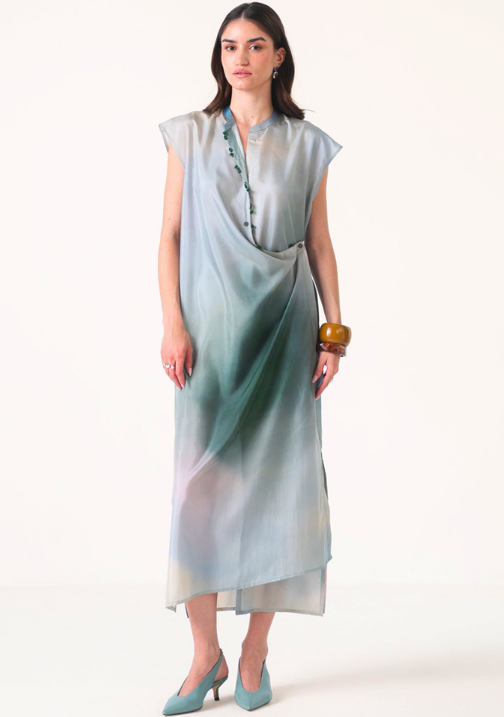 Nila Silk Shirt Dress