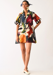 Noir Trench Short Dress