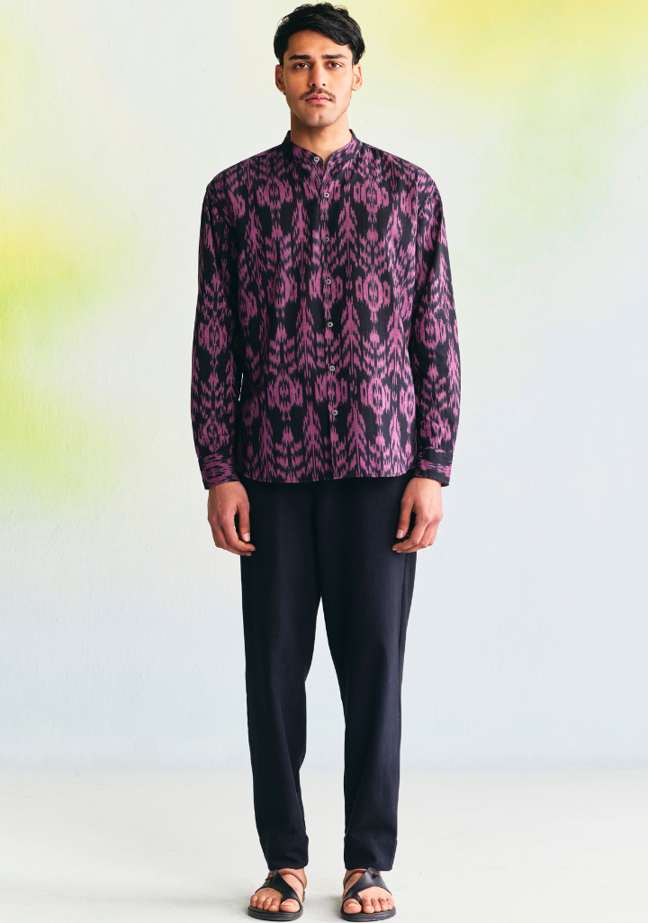 Nomad Band Collar Shirt