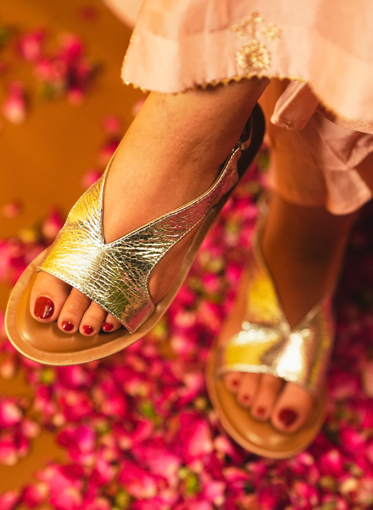 Noor Silver Sandals