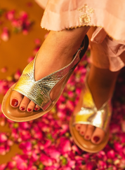 Noor Silver Sandals