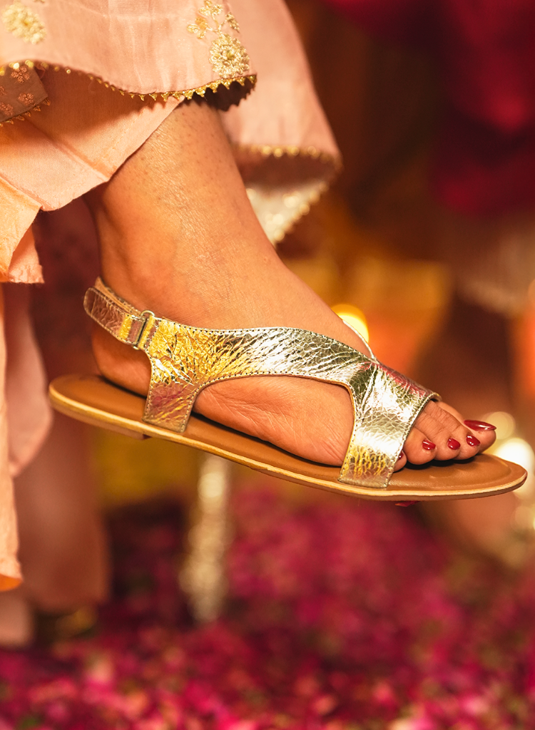 Noor Silver Sandals