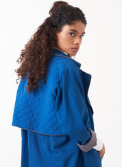 Notch Collar Jacket Set